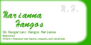 marianna hangos business card